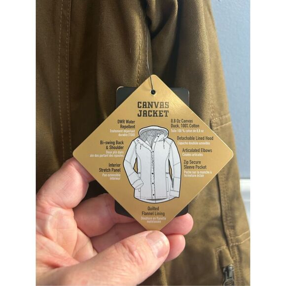 Noble Outfitters women’s canvas jacket with concealed carry pocket - NEW size S - Picture 2 of 5